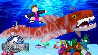 Minecraft MONSTROS DOS MARES DUNKLEOSTEUS   JURASSIC WORLD Ep24 ‹ LOKI › [upl. by Atileda611]