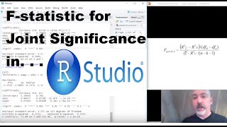 RStudio Tutorial FTest for Joint Significance [upl. by Almallah]