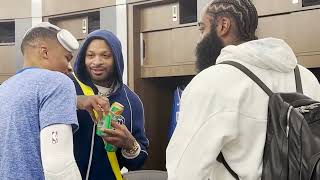 Westbrook greets new Clipper teammates Harden and Tucker｜Los Angeles｜NBA｜Basketball [upl. by Alejoa955]