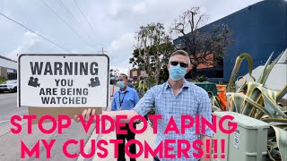 STOP VIDEOTAPING MY CUSTOMERS  FIRST AMENDMENT AUDIT FAIL [upl. by Maxa]