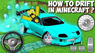 How to do DIAMOND DRIFT in Minecraft  DIAMOND TOYOTA SUPRA DRIFT CAR [upl. by Notla]