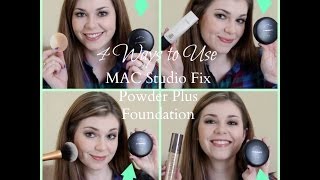 4 Ways to Use MAC Studio Fix Powder Plus Foundation [upl. by Yrolg]