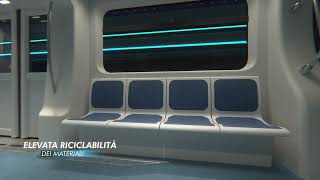 Linea 6 della metropolitana di Napoli  rendering nuovi treni [upl. by Nnyleimaj33]