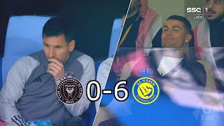 Ronaldo amp Messi ALL Reactions Al Nassr 60 Inter Miami 2024 [upl. by Ecyla]