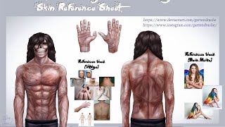 SPEEDPAINT Skin Reference Sheet  Creepypasta  Jeff The Killer [upl. by Yla]