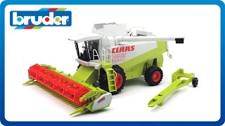 Bruder Toys CLAAS Lexion Combine Harvester 02120 [upl. by Atinev]