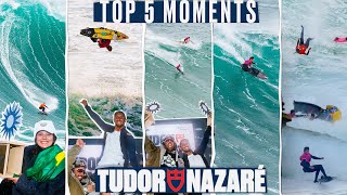 TOP 5 MOMENTS  Tudor Nazaré Big Wave Challenge 20232024 [upl. by Chad]