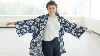 DIY kimono  Knipster tutorial Flower Power [upl. by Jollanta]