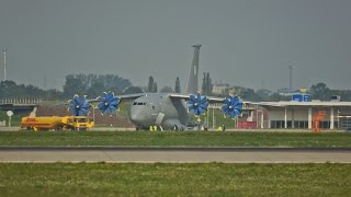 Very Rare Antonov An70 Taking Off from LeipzigHalle Airport Germany [upl. by Zuleika834]