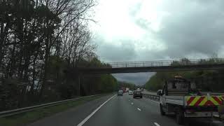 Driving On The A329M Motorway From M4 J10 To A329 Terminus Wokingham England [upl. by Itida475]