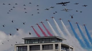 70 aircraft flyover for Queens Platinum Jubilee in London 👑 [upl. by Lynch430]