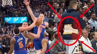 Nikola Jokic wore LOWER BACK BANDAGES but still menages to have a triple double against Nicks [upl. by Naujd]