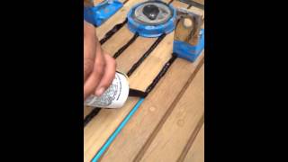 Caulking teak decks  no taping no spreading [upl. by Orvie]