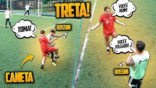 JUNINHO vs ROSSINI NO JOGO REAL Teve muita treta [upl. by Adner]