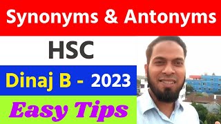 Synonym and Antonym for HSC ll Dinajpur Board 2023 ll Easy Techniques ll [upl. by Rauch]