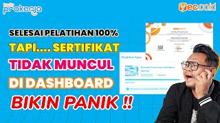 BIKIN PANIK PELATIHAN PRAKERJA SUDAH SELESAI TAPI SERTIFIKAT PRAKERJA TIDAK MUNCUL TERNYATA INI [upl. by Durno433]