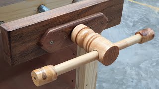 Bench Vise Simple  A DIY Woodworking Project [upl. by Riggs]