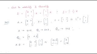 Controllability and Observability  Example  Control Systems  Lec127 [upl. by Federico186]