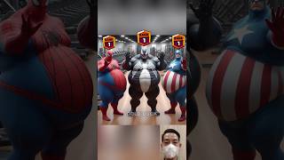 Gym 🤣 Who is best Spiderman vs Venom vs Captain America shorts spiderman brawlstars marvel [upl. by Auhsohey]