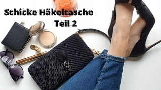 schicke HÃ¤keltasche  HÃ¤kelclutch  Teil 2 [upl. by Aigil752]