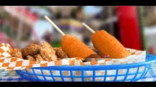 How to Make Corn Dogs  Fair Food  Allrecipescom [upl. by Ilarrold]