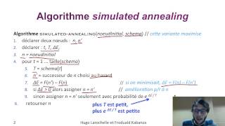 Intelligence Artificielle 33  Recherche locale  simulated annealing [upl. by Assenad]