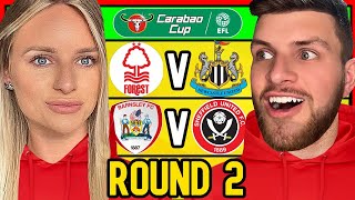 CARABAO CUP ROUND 2 PREDICTIONS [upl. by Thilde427]