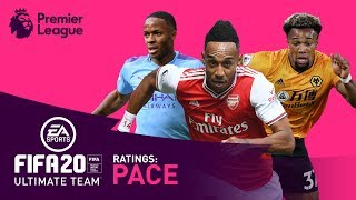 FASTEST Premier League Player  Traore Sterling Aubameyang  FIFA 20  AD [upl. by Addiel]