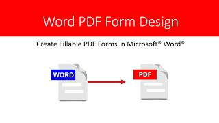 How to Create Fillable PDF Forms in Microsoft® Word®  2021 Tutorial [upl. by Essenaj936]