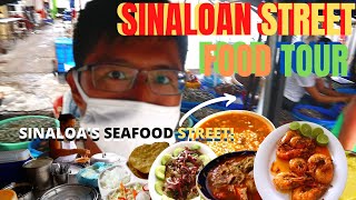 MEXICAN STREET FOOD TOUR SINALOA  STINGRAY SOUP  AGUACHILE SHRIMP  POZOLE in Mazatlán Sinaloa [upl. by Verger]