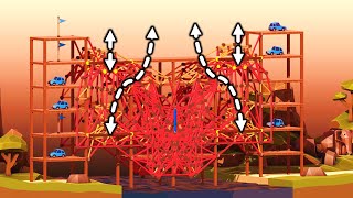 Beating an UNSOLVED Level  Poly Bridge 2 Challenges [upl. by Eniortna]