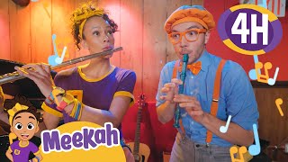 Blippi and Meekah Rhyme at Rockwood  4 HOURS OF MEEKAH  Educational Videos for Kids [upl. by Tini]