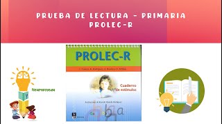 Prueba de lectura  PROLEC  R [upl. by Clere]