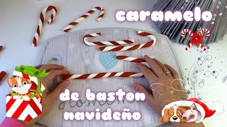 DIY NAVIDAD BASTONES DE CARAMELO DE NAVIDADbecasi [upl. by Wolk]