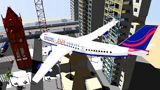 PLANE CRASH  3D CITY Experimental Simulation [upl. by Beryl]