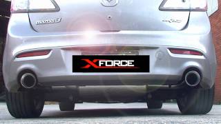 XFORCE Mazda 3 MPS 3quot Turbo Back Exhaust [upl. by Athallia708]