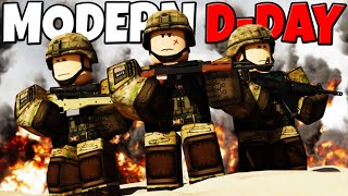 Modern Omaha Beach DDAY Invasion  Roblox WW3 Battle Simulator [upl. by Sarene]