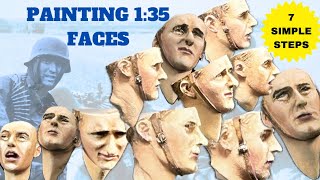 135 FACE PAINTING tutorial for Tamiya German figures I Realistic military miniatures [upl. by Ainsworth751]