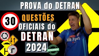 Simulado do DETRAN 2024 Questões da Prova teórica do DETRAN 2024 Exame legislação de trânsito 2024 [upl. by Zebaj194]