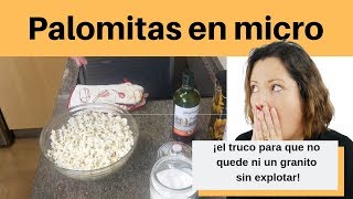 🍿Cómo hacer PALOMITAS caseras en el microondas 🍿SA BRO SÍ SI MAS mujeresexpress [upl. by Dwight202]