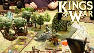 Kings of War Battle Report  A Storm in the Shires Campaign Battle 3  A Solid Defence [upl. by Schaper]