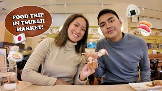 Japan Vlog Food Trip In Tsukiji Market  Laureen Uy [upl. by Hammel854]