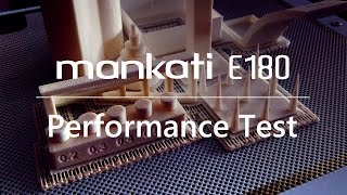 Mankati E180 3D Printer  3D Printing Test  Overhang Bridging Tolerance Fine Positive [upl. by Nniw]