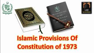 Islamic Provisions  Constitution of 1973  Pakistan Studies  CSSPMS [upl. by Howarth]