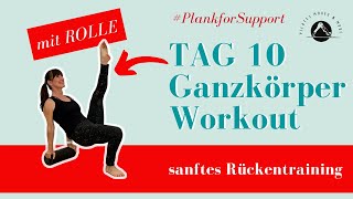 Tag 10 Pilates Rolle Rückenübungen I Rückenschmerzen vermeiden I Ganzkörper Workout [upl. by Zaneski321]