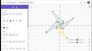 Fun with rotations Geometry Transformations with Geogebra [upl. by Mohr52]