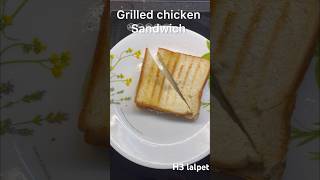 Grilled chicken sandwich breakfast sandwich food cooking chicken music song breadhealthy [upl. by Ynaffat]