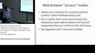 Part8 Web User Identification Web Browser Privacy Modes [upl. by Dole]