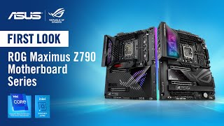 First Look Z790 ROG MAXIMUS EXTREME amp HERO motherboards for Intel 13th Gen Series CPUs [upl. by Cirded265]