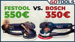 🔥Der beste Exzenterschleifer  Festool ROTEX RO150 oder BOSCH GET 75150 🔔 inkl Verlosung 🔔 [upl. by Aerdua484]